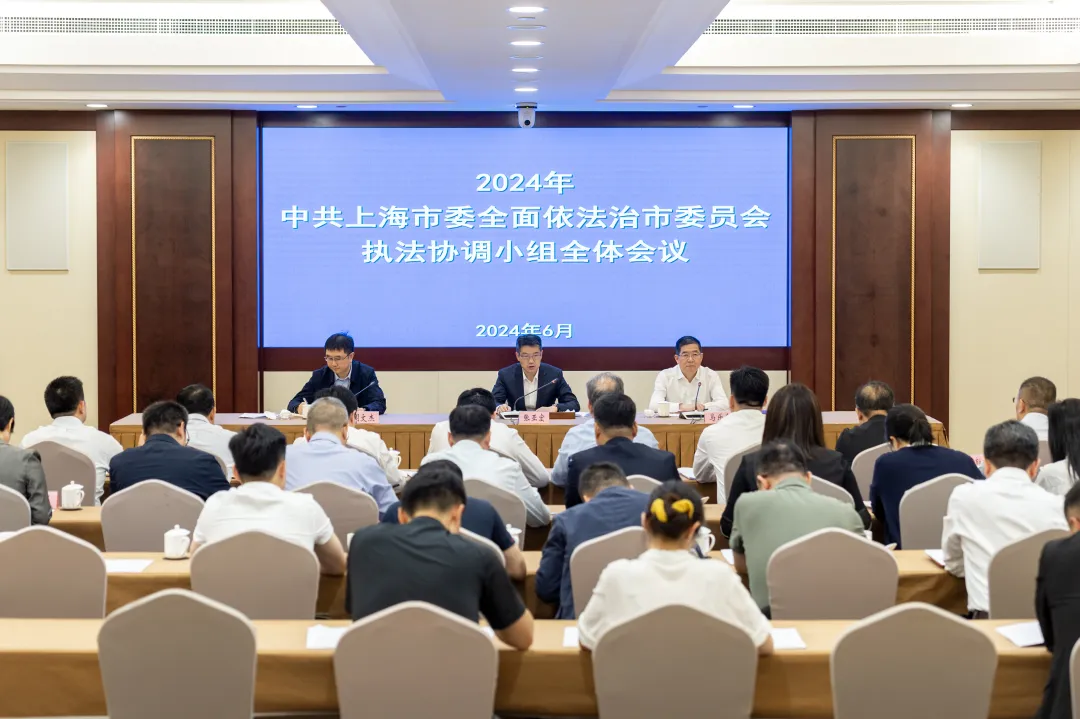 中共上海市委全面依法治市委员会执法协调小组举行2024年全体会议